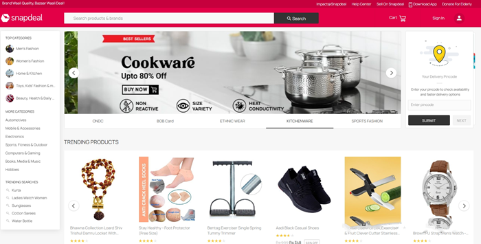 Snapdeal - 印度藍(lán)海跨境電商平臺(tái)---南安谷歌電話-南安谷歌營銷-南安谷歌出海